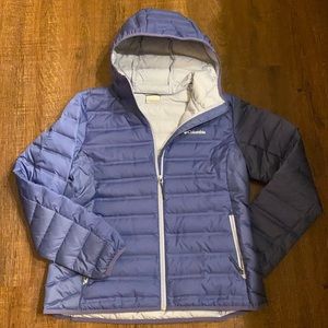 Blue Columbia Compressed Puff Zip Up Jacket